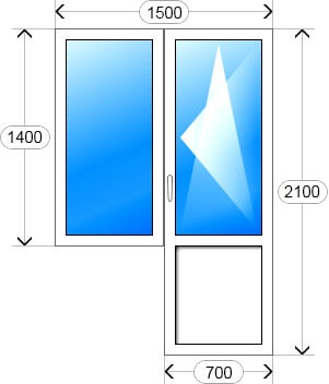 Балконные металлопластиковые блоки
